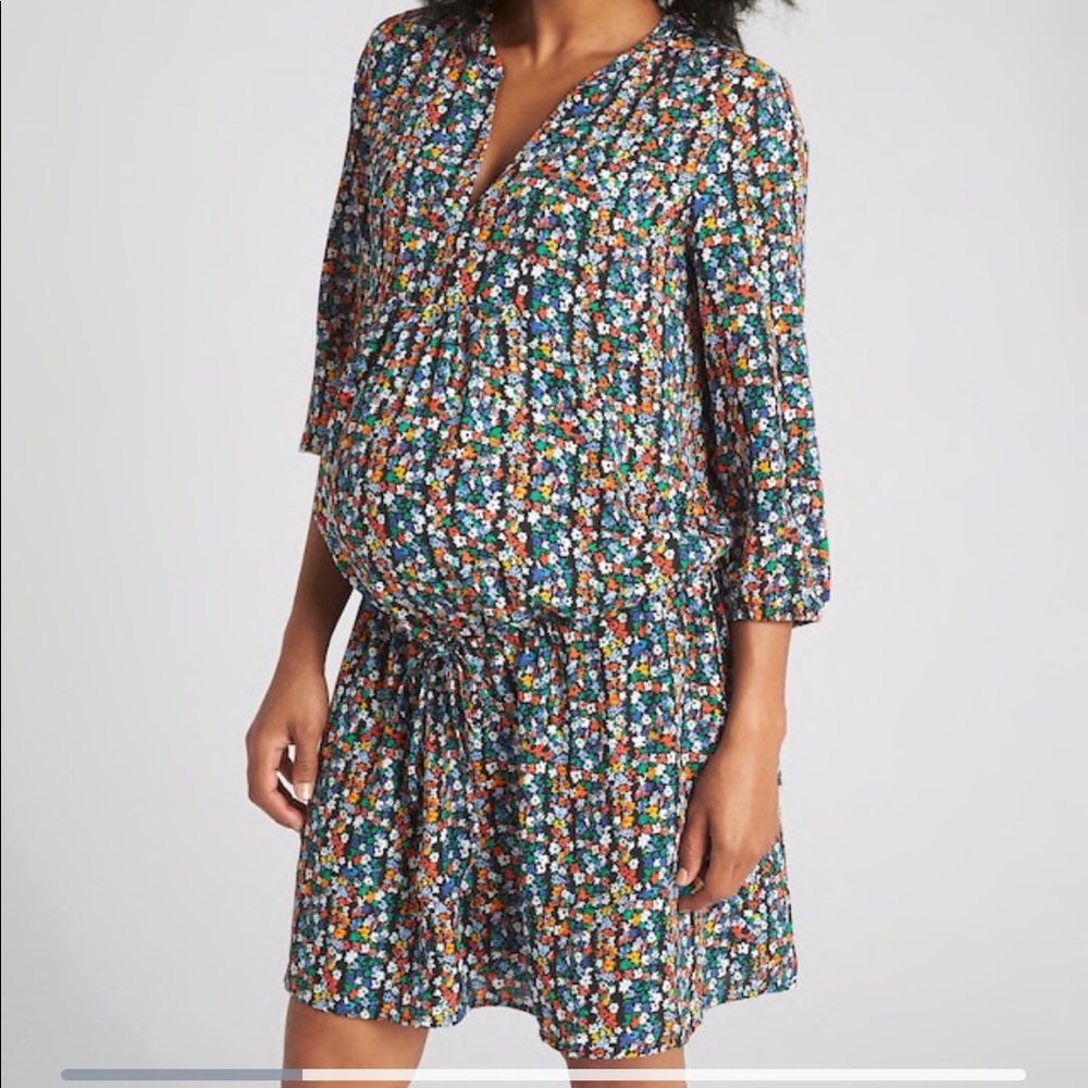 Gap drop waist maternity dress